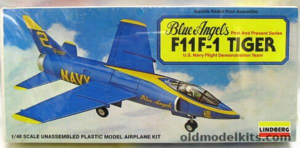 Lindberg 1/48 Grumman F11F-1 Tiger Blue Angels - (F11F F11F1), 2332 plastic model kit